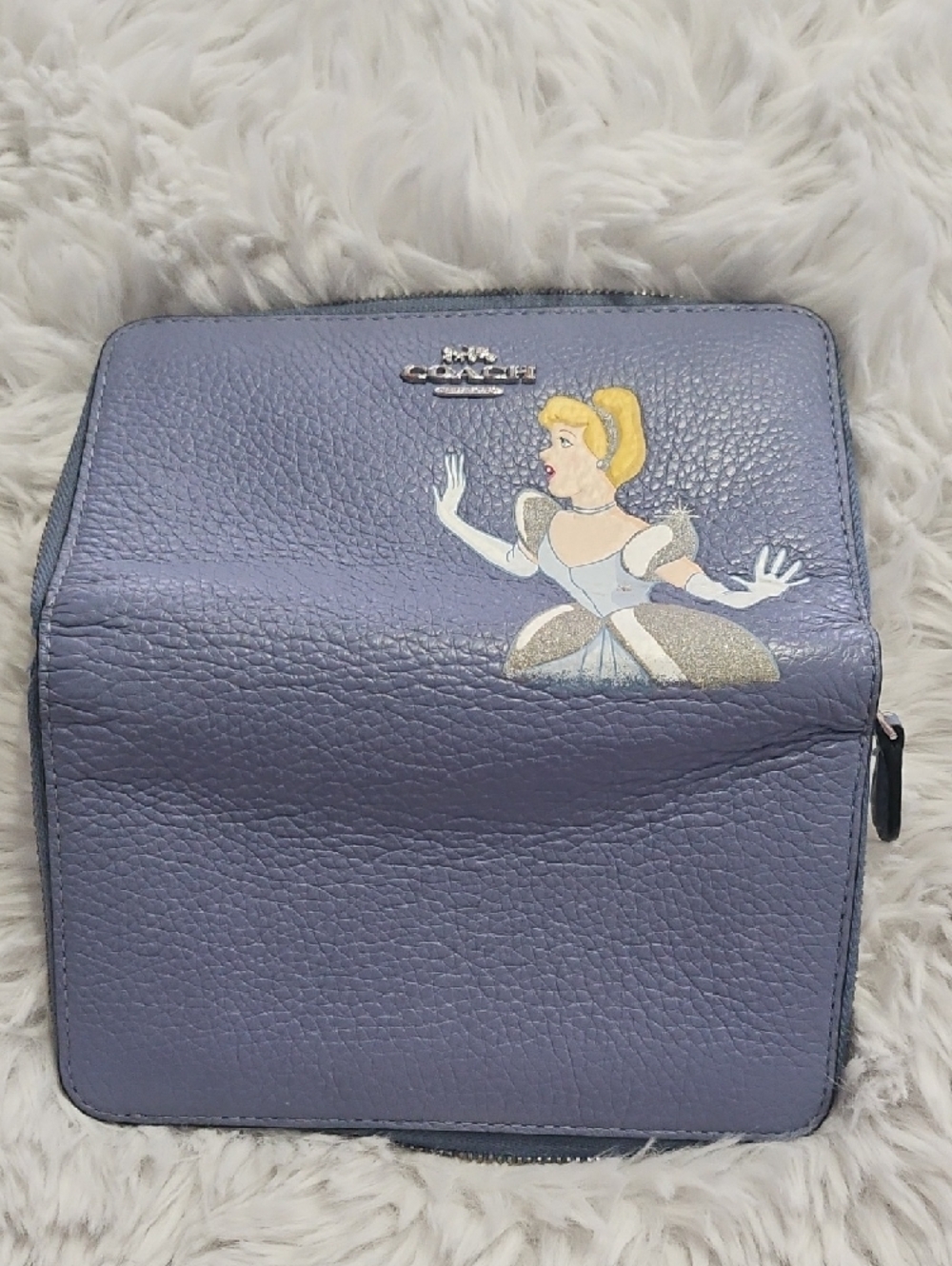 Coach Blue Cinderella Zip-Around Wallet - Picture 2 of 8